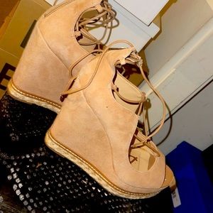 Suade sandals for women